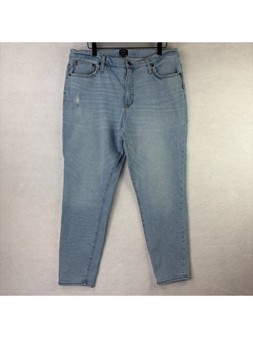 J. Crew Womens Denim Jeans Size 33 Light Wash 9" Mid Rise Skinny Casual